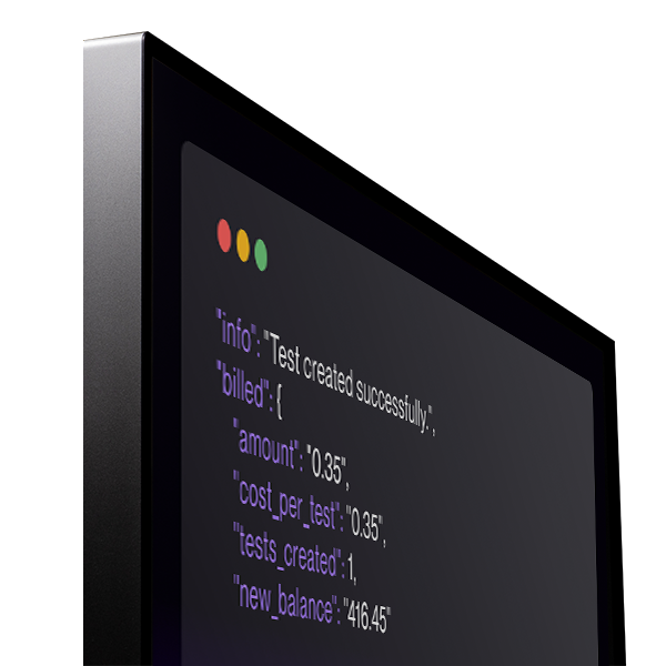 Code snippet demonstrating the Spoof Caller ID REST API for automated SMS and call testing